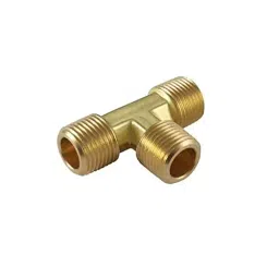 Merababa Brass Tee 12.7 mm (1/2 Inch) BSP Thread Male Equal 3 Way T Shape for Plumbing Fitting-image-36