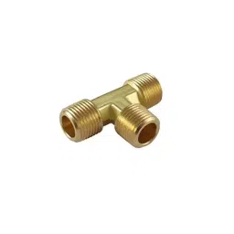 Merababa Brass Tee 1/8" BSP Thread Male Equal 3 Way T-Shaped for Plumbing Fitting (Pack of 2)-image-39