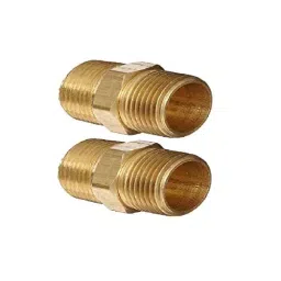 Merababa Hex Nipple 3/4" x 3/4" Male Pipe Adapter (NPT Thread) for Brass Pipe Fitting (Pack of 2)-image-25