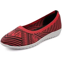 Meriggiare Women'S Red Belly - 8 Uk Red Ballet Flats - 8 Uk (42 Eu) (Mgfi4553J-41)-picture-15