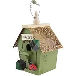 MERISHOPP 3xCountry Cottages Wood Bird House Hanging Birdhouse Condo Garden Decor B|Home & Garden|Yard, Garden & Outdoor Living|Bird & Wildlife Accessories|Birdhouses-picture-28