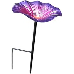 MERISHOPP Bird Baths for Outdoors Garden Metal Bird Bath for Backyard Patio Bird Lover Purple Blue|Home & Garden|Yard, Garden & Outdoor Living|Bird & Wildlife Accessories|Birdbaths-picture-32