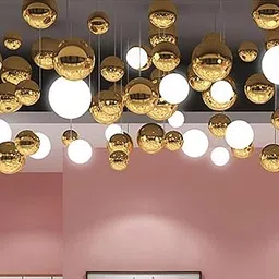 MERISHOPP Gazing Ball Stainless Steel Smooth Mirror Ball for Home Housewarming Outdoor 13.5cm-picture-28