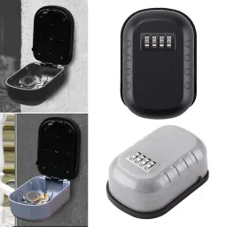 MERISHOPP Keys Lock Storage Box Keys Cabinet Organizer for Warehouse Apartments Hotels Black image 1