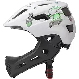MERISHOPP Kids Bike Helmet Lightweight Full Face Helmet for Scooter Road Bike Children Frog and White|Sporting Goods|Cycling|Helmets & Protective Gear|Helmets-picture-19
