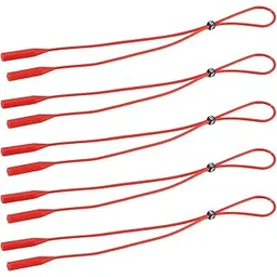 merishopp 5Pcs Glasses Strap Silicone Portable Sports Glasses Holder for Men and Women red-picture-44