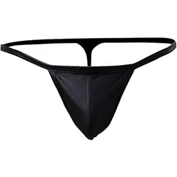 merishopp Men PU Leather G-string Thongs Underwear Briefs Underpants Black S| Mens Clothing | Underwear|1X Mens Underwear-picture-23