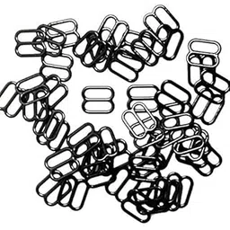 merishopp MERISHOPP® 100x Metal Bra Lingerie Strap Sewing Clip Hook Eye Slider Black 10mm|Crafts | Sewing | Other Sewing-picture-40