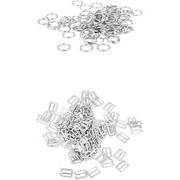 merishopp MERISHOPP® 200x Metal 10mm 9 O Bra Strap Lingerie Adjustment Clips Clasp Hooks Sewing|Crafts | Sewing | Other Sewing-picture-47