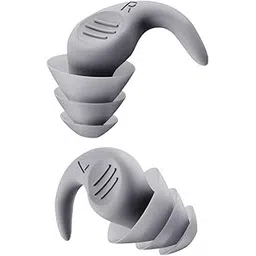 merishopp MERISHOPP® Noise Reduction Ear Plugs Silicone Sound Blocking for Sleep Snoring Swimming Grey-picture-28