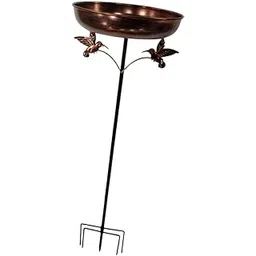 MERISHOPP Metal Bird Bath Multipurpose Decoration Birdfeeder for Lawn Outside Backyard|Home & Garden|Yard, Garden & Outdoor Living|Bird & Wildlife Accessories|Birdbaths-picture-13