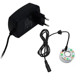 Merishopp Ultrasonic Mist Maker Fogger Ornament 12 LED for Fish Tank Birdbath Sink Pot-picture-36