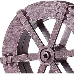 MERISHOPP Water Fountain Rotation Wheel DIY Water Wheel Model Fountain Feng Shui Wheel 10cm| Decorative Figurine | Home Decor Idol | Showpiece-picture-10