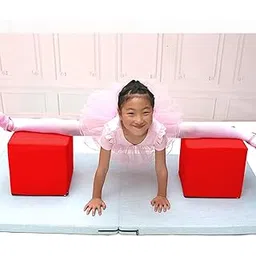 Merishopp Yoga Cube Stool Sofa Bench Footstool Block for Workout Office Dressing Table Red | Yoga Props | Yoga & Pilates | Fitness, Running & Yoga-picture-22