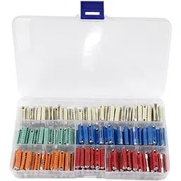 MERISHOPP® 200Pcs European Car Fuses Torpedo Type Auto Fuse Assortment Kit 5A-25A-picture-32