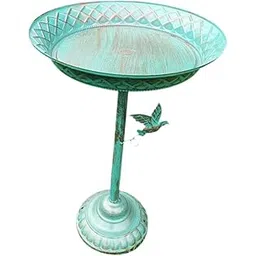 MERISHOPP®Bird Bath Drinker Plate with Stand Metal Garden Birdbath for Home Yard Patio Blue|Home & Garden | Yard, Garden & Outdoor Living | Bird & Wildlife Accessories | Birdbaths-picture-17