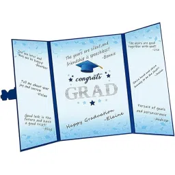 MERISHOPP®Graduation Guest Book Thick Paper Easy to Write on Postcard Décoration Blue|Home & Garden | Wedding Supplies | Guest Books & Pens image 1