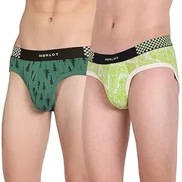Men’s Printed Bamboo Cotton Briefs – Pack of 2 (Size M) | Anti-Bacterial, Sweat-Absorbing Underwear | Breathable Bamboo Fabric, 4-Way Stretch & Ultra-Soft Waistband for All-Day Comfort-image-20