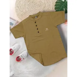 MEROPE Boys Mandarin Collar Cotton T-shirt-picture-47