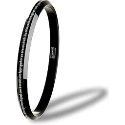 mesmerize 9 Verse Hanuman Chalisa Kada | Stainless Steel Religious Bracelet for Men | Micro-Carved Hindu Kada | Waterproof, Anti-Tarnish & Hypoallergenic | Traditional Adjustable Bangle |-picture-33