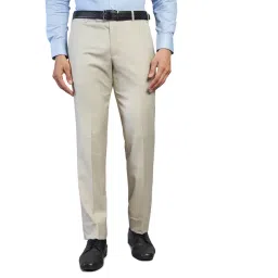 Metal Beige Rayon Slim Fit Solid Trouser-picture-16