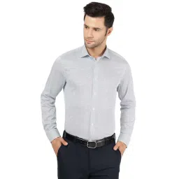 Metal Purple Slim Fit Printed Shirt-picture-30