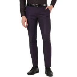 Metal Purple Slim Fit Trousers-picture-38