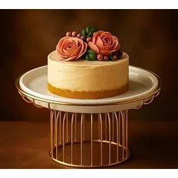 Metal Round Cupcake Stand White and Gold Multipurpose Serving Stand Perfect for Weeding, Birthday Parties-picture-22