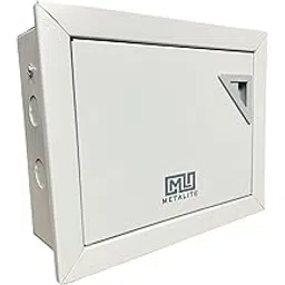 METALITE ONYX Double Door MCB Distribution Board SPN (Single Pole & Neutral) | For Residential & Commercial use | Brass Busbar & Neutral (16 Way)-picture-21