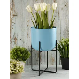 Metalsmith Blue & Black Elegant Table Planter With Stand-picture-23