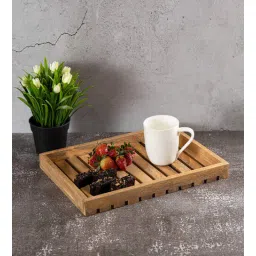 metalsmith Brown Mango Wood Rectangular Serving Tray-picture-10