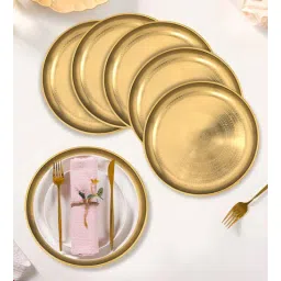 metalsmith Iron Gold Round Serving Plate-picture-31