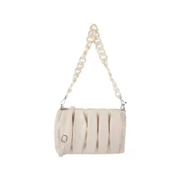 Metro Beige Solid Medium Sling Handbag-picture-13