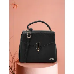 Metro Black Medium Satchel-picture-39