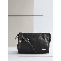 Metro Black Solid Sling Bag-picture-11