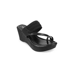 Metro Black Wedge Heels-picture-21