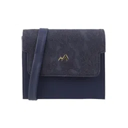 Metro Blue Floral Small Cross Body Bag-image-38