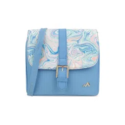 Metro Blue Printed Medium Sling Handbag-image-16