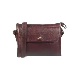 Metro Brown Medium Leather Cross Body Bag-picture-32