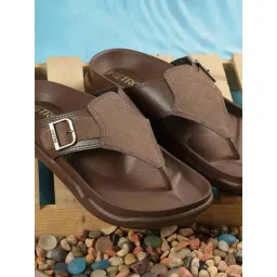 Metro Brown Thong Sandals-picture-31