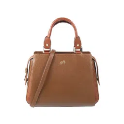 Metro Chikoo Textured Medium Handbag-picture-41