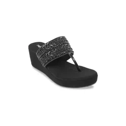 Metro Embellished Open Toe Wedges-picture-16