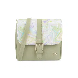 Metro Green Printed Medium Sling Handbag-picture-35