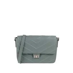 Metro Green Synthetic Quilted Sling Handbag-picture-24