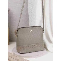 Metro Grey Textured Medium Sling Handbag-picture-10
