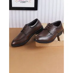 Metro Leather Formal Derbys Shoes-picture-12