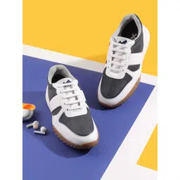 Metro Men Colourblocked Round Toe Lace-Ups Sneakers-picture-33