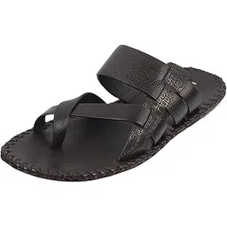 metro Men Faux Leather Thong Chappal-picture-21