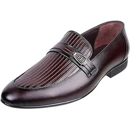 metro Men Formal Leather Flat Shoes-picture-10