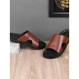 Metro Men Leather Comfort Sandals-picture-27